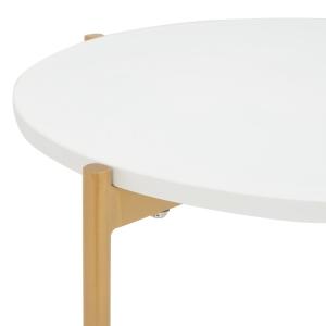 Gold Round Gertrude Accent Table