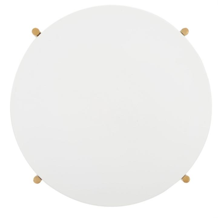 Gold Round Gertrude Accent Table