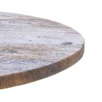 Honey Brown Rattan Irma Round Accent Table