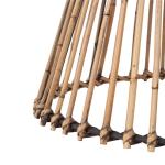 Honey Brown Rattan Irma Round Accent Table