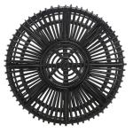 Black Rattan Jade Accent Table