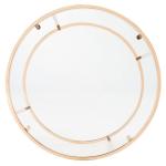 Glass Tabletop & Gold Metal Suzan Round Side Table