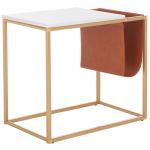 Gold Modern Bortola Accent Table