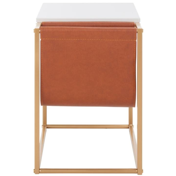 Gold Modern Bortola Accent Table