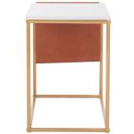 Gold Modern Bortola Accent Table
