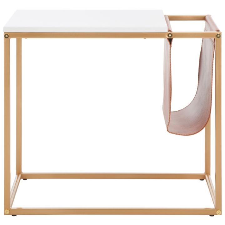 Gold Modern Bortola Accent Table