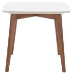 Square Ceramic Marble & Walnut Karin Accent Table
