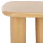 Natural Asymmetrical Genevieve Accent Table