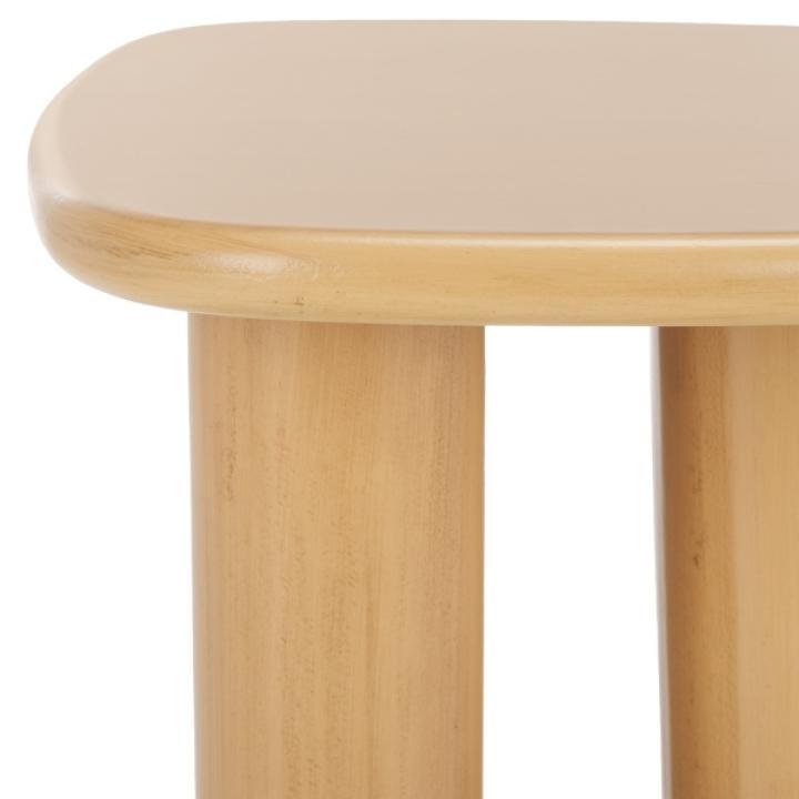 Natural Asymmetrical Genevieve Accent Table