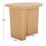 Natural Asymmetrical Genevieve Accent Table