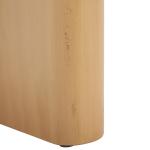 Natural Asymmetrical Genevieve Accent Table