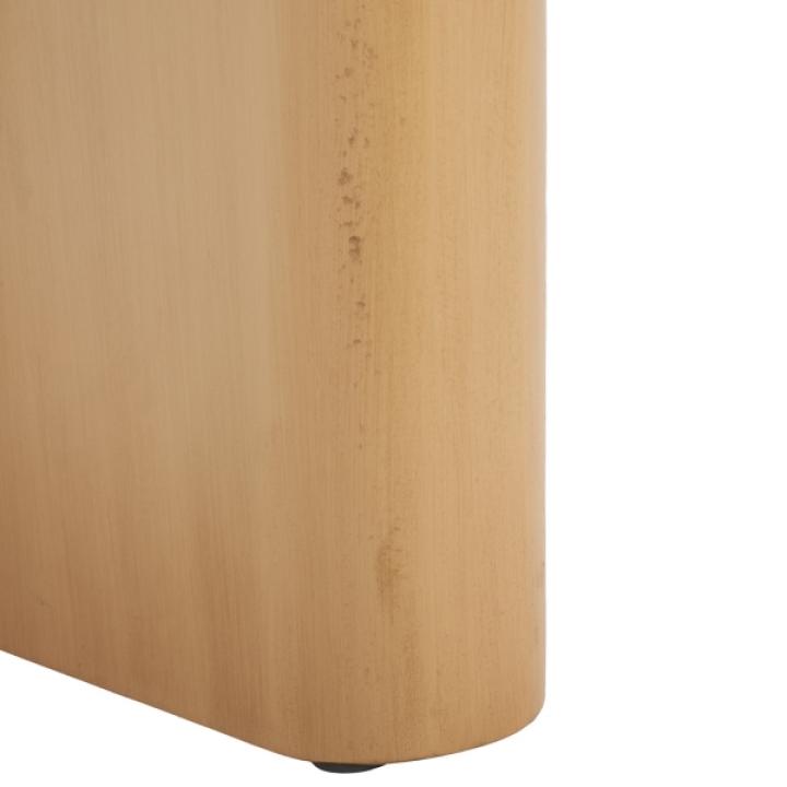 Natural Asymmetrical Genevieve Accent Table