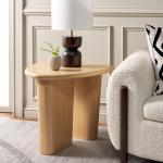 Natural Asymmetrical Genevieve Accent Table