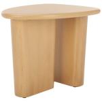 Natural Asymmetrical Genevieve Accent Table