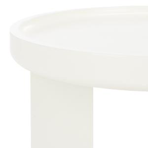 White Wood Elnora Accent Table