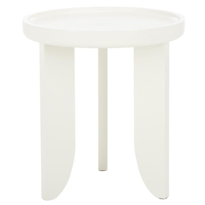White Wood Elnora Accent Table