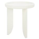 White Wood Elnora Accent Table