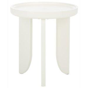 White Wood Elnora Accent Table