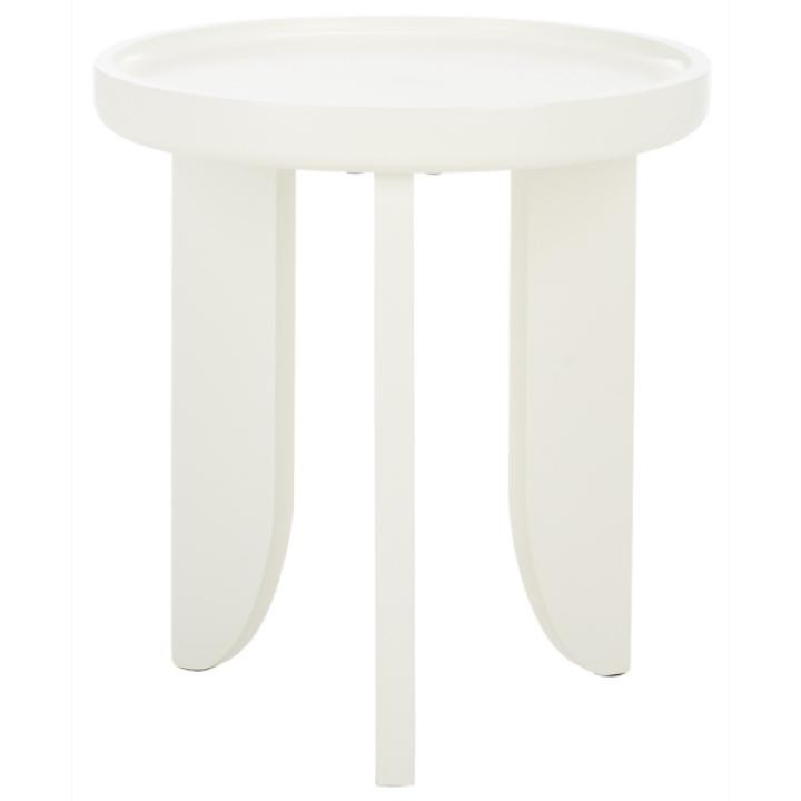 White Wood Elnora Accent Table