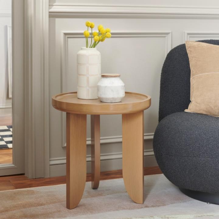 Natural Wood Elnora Accent Table