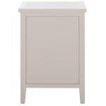 Gray Wood Woven Viola 2-Drawer End Table