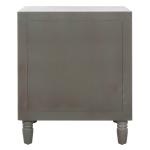 Ash Gray Wood Polly 2-Drawer End Table