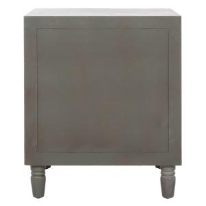 Ash Gray Wood Polly 2-Drawer End Table