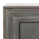 Ash Gray Wood Polly 2-Drawer End Table
