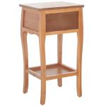 Honey Brown Wood Frieda End Table