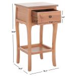 Honey Brown Wood Frieda End Table