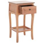 Honey Brown Wood Frieda End Table
