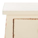 Vintage Cream Wood Frieda End Table