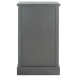 Ash Gray Wood Mita Storage End Table