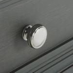 Ash Gray Wood Mita Storage End Table