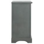 Ash Gray Wood Mita Storage End Table