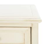Cream Wood Mita Storage End Table