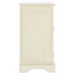 Cream Wood Mita Storage End Table