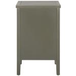 Ash Gray Wood 3-Drawer Denise End Table