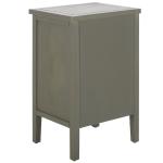Ash Gray Wood 3-Drawer Denise End Table