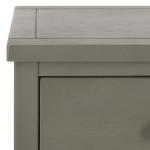 Ash Gray Wood 3-Drawer Denise End Table