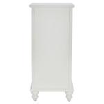 White Wood Bead Board Daya End Table