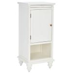 White Wood Bead Board Daya End Table