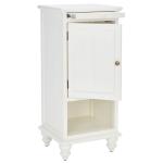 White Wood Bead Board Daya End Table