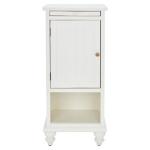 White Wood Bead Board Daya End Table