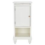 White Wood Bead Board Daya End Table