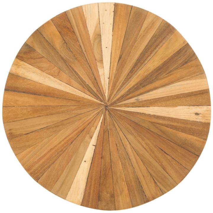 Natural Reclaimed Teak Round Ira Stool