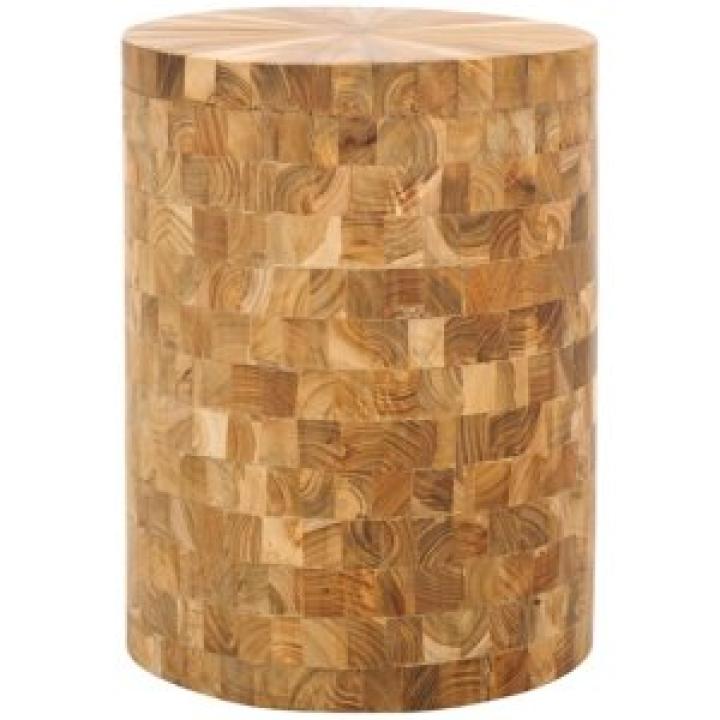Natural Reclaimed Teak Round Ira Stool