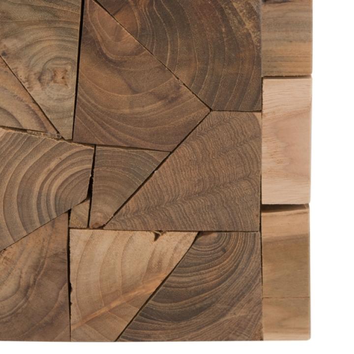 Reclaimed Teak Uma Square Stool