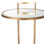 Gold Metal Round Lucile C-Table
