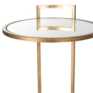 Gold Metal Round Lucile C-Table